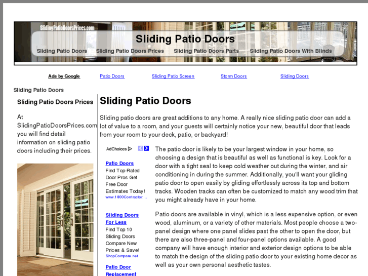 www.slidingpatiodoorsprices.com