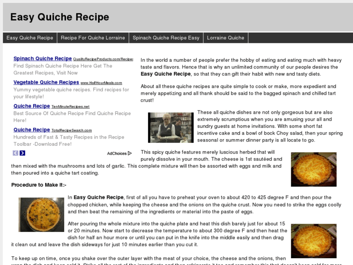 www.easyquicherecipe.info