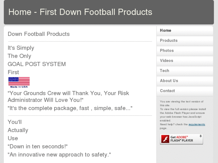 www.firstdownfootballproducts.com