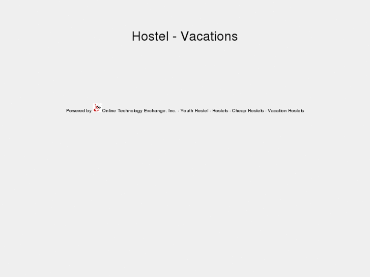 www.vacationhostels.com