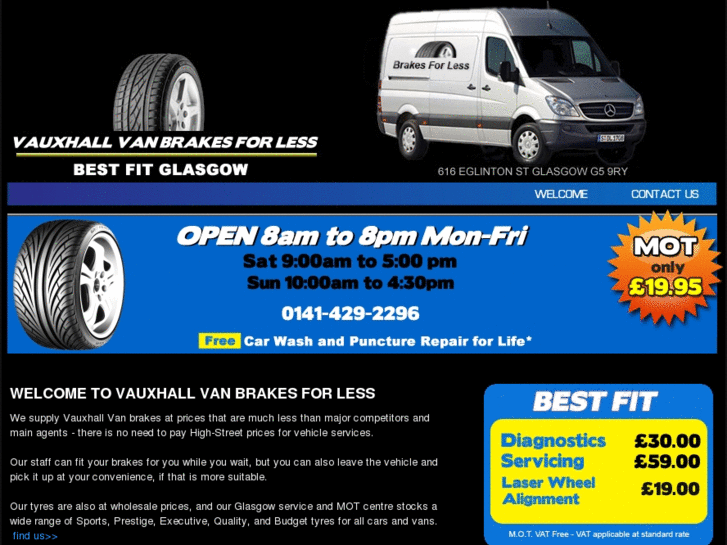 www.vauxhallvanbrakesforlessatbestfitglasgow.com