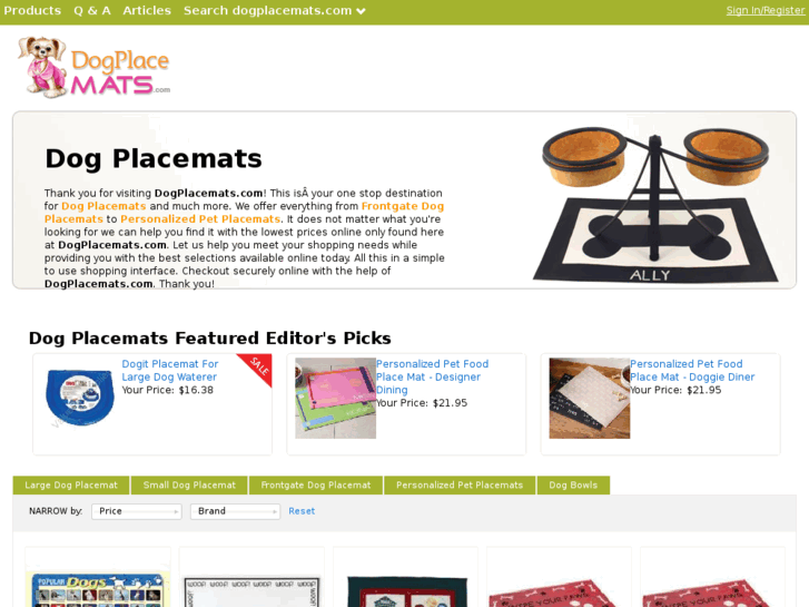 www.dogplacemats.com