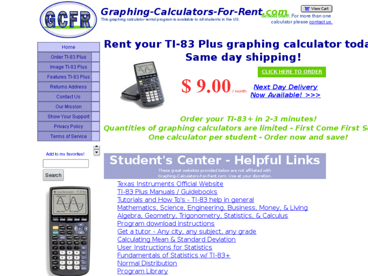 www.graphing-calculators-for-rent.com