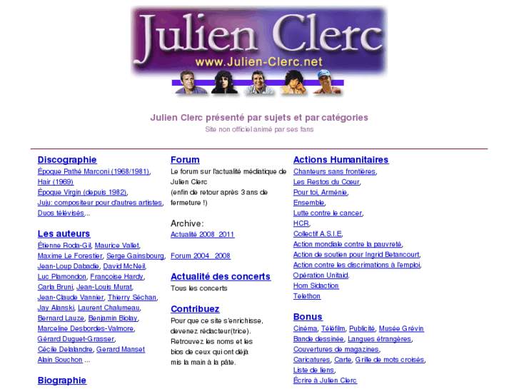 www.julien-clerc.net