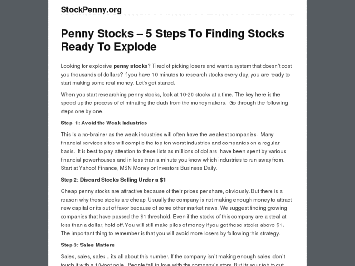 www.stockpenny.org