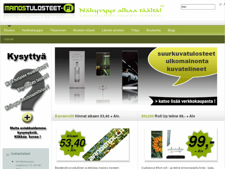 www.mainostulosteet.com