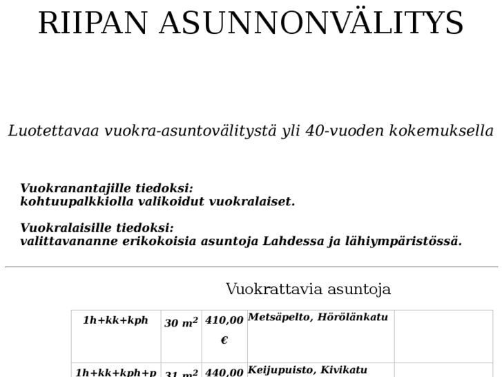 www.riipanasunnonvalitys.com