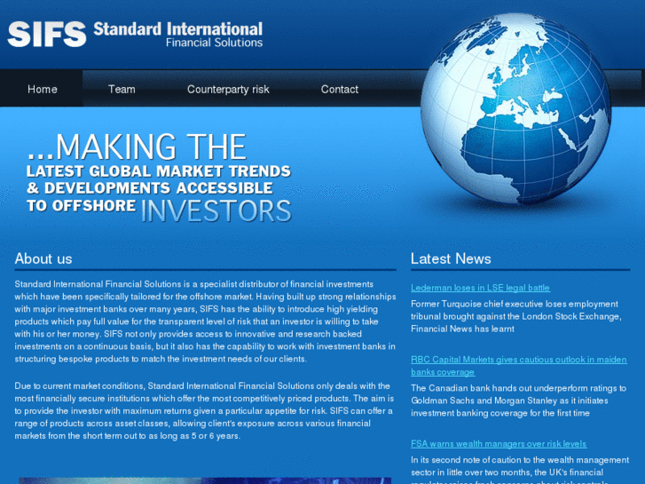 www.standardinternationalfs.com