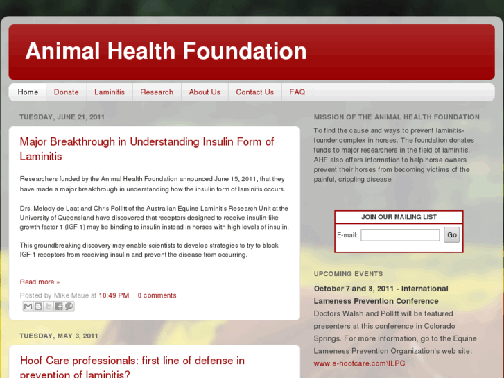 www.animalhealthfoundation.com