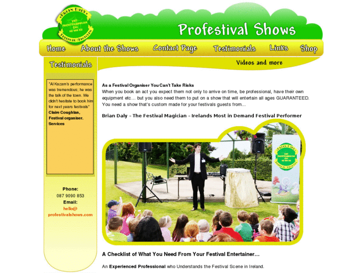 www.profestivalshows.com