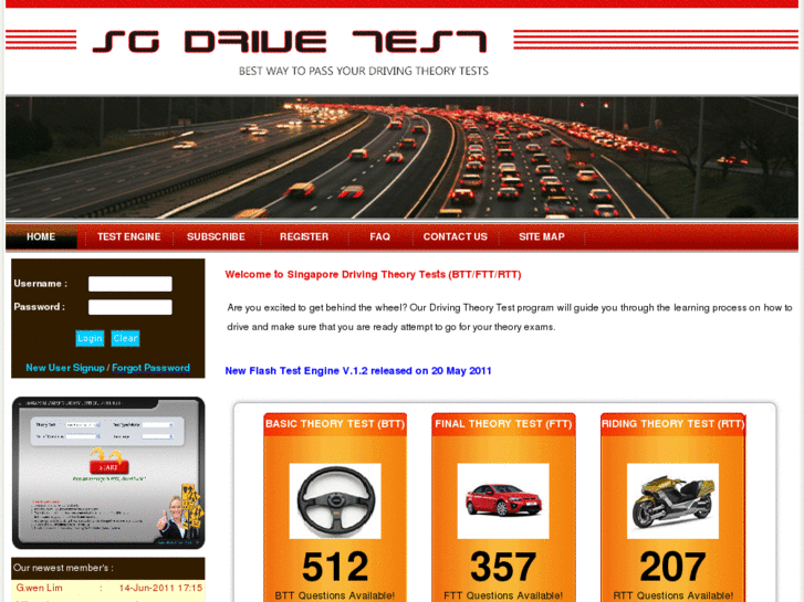 www.sgdrivetest.com