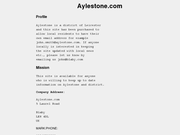 www.aylestone.com