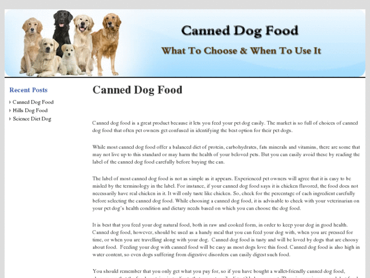 www.canneddogfood.net