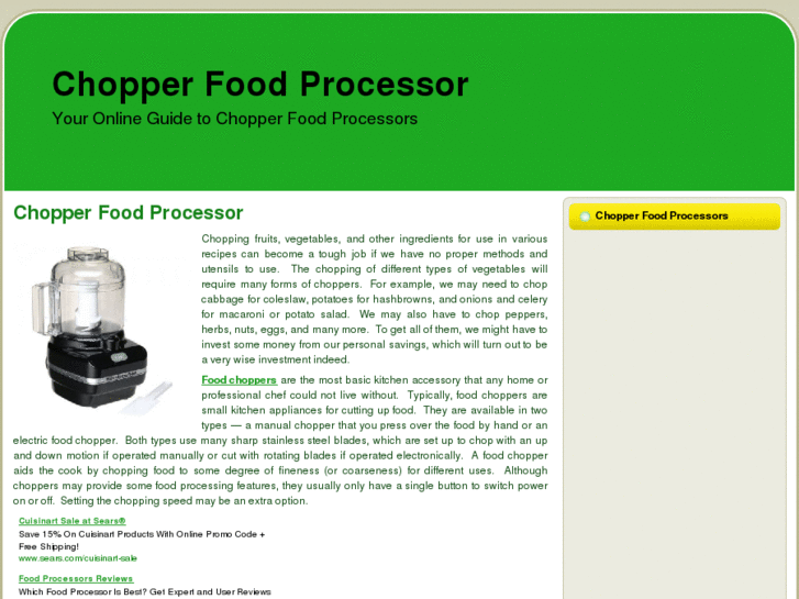 www.chopperfoodprocessor.net