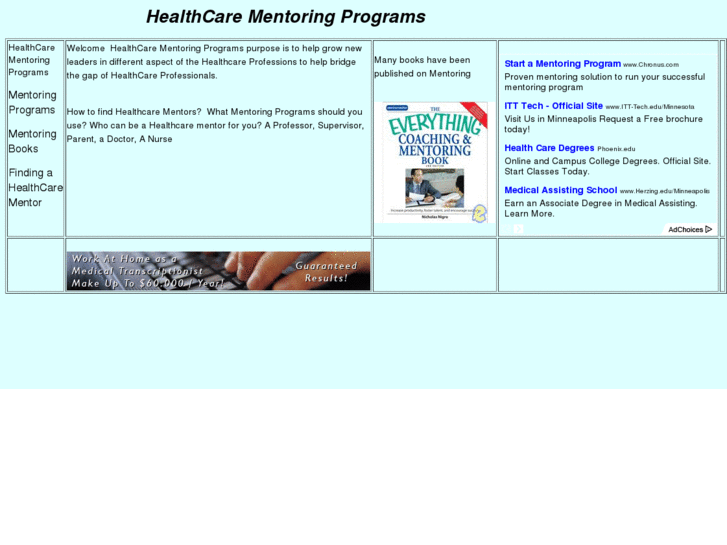 www.healthcarementoring.com