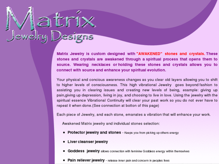 www.matrixjewelrydesigns.com