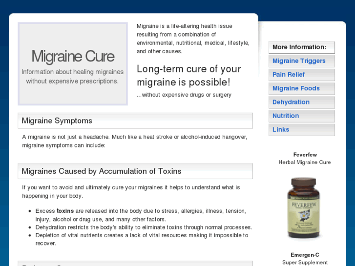 www.migrainecure.info