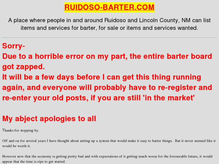 www.ruidoso-barter.com