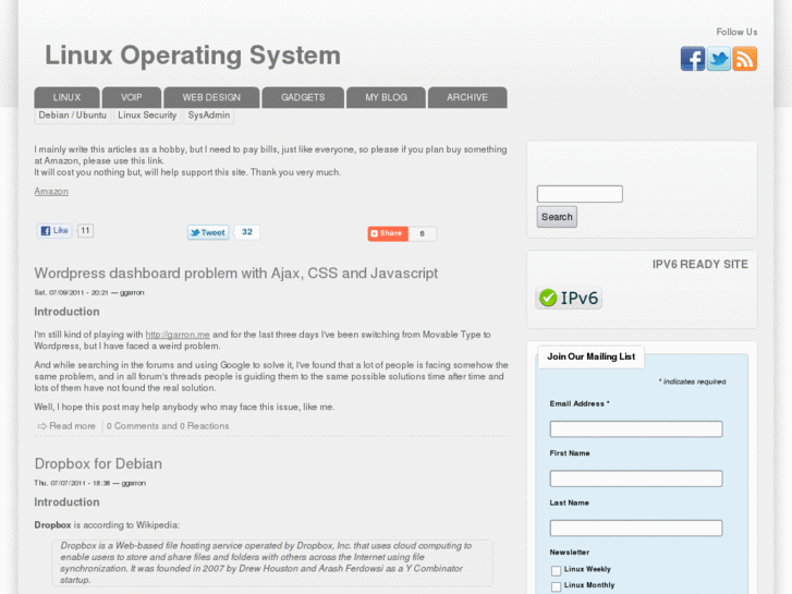 www.go2linux.com