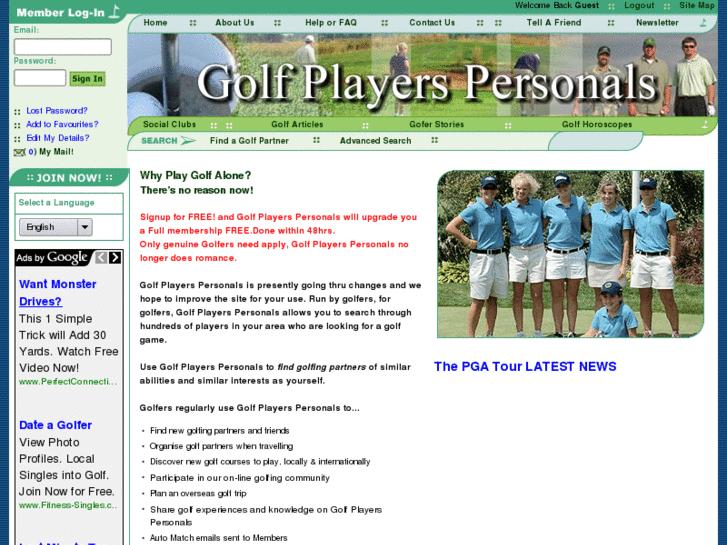 www.golfplayerspersonals.com