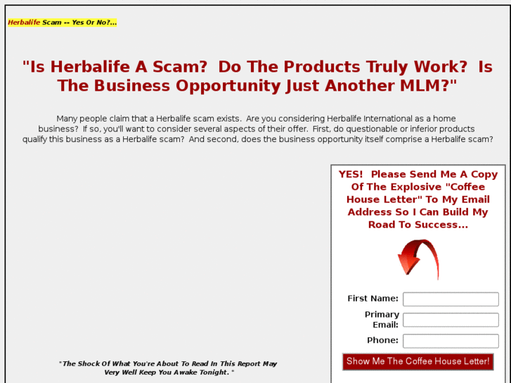 www.herbalifescam.info