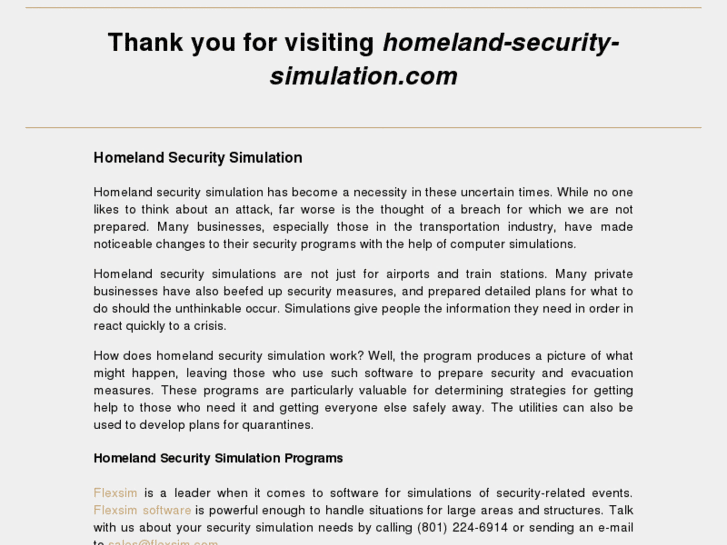 www.homeland-security-simulation.com