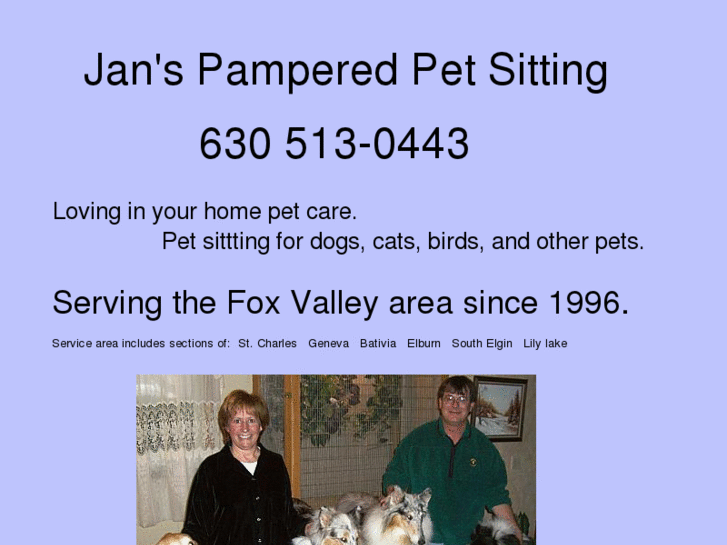 www.janspamperedpetsitting.com