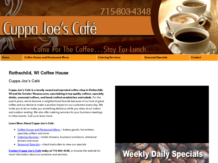 www.cuppajoescatering.com