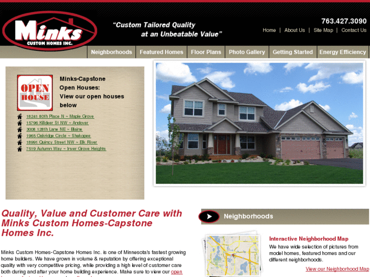 www.minkscustomhomes.com