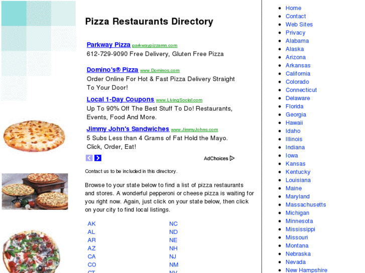 www.pizzarestaurantlist.com