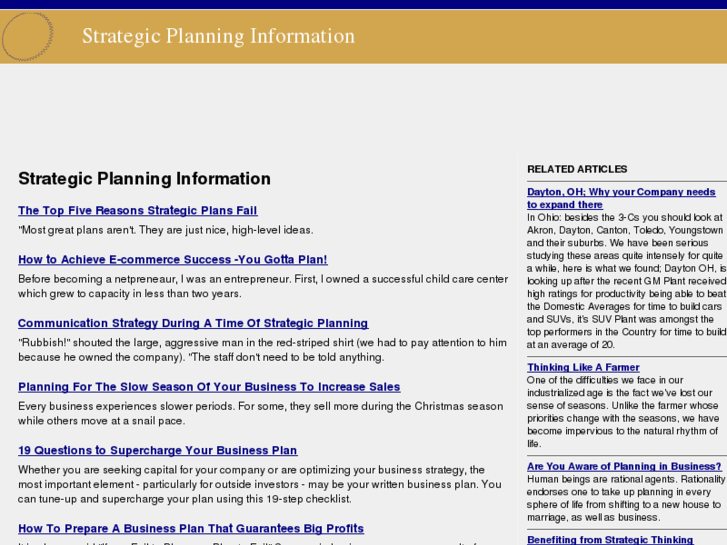 www.strategicplanner.info