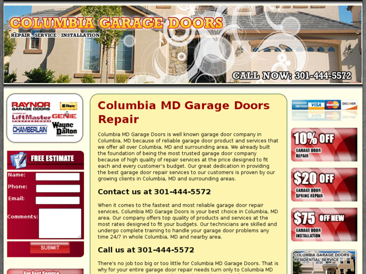 www.columbiamdgaragedoors.com