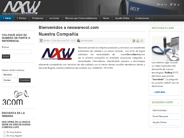 www.nexwarecol.com