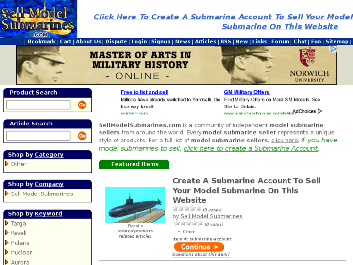 www.sellmodelsubmarines.com