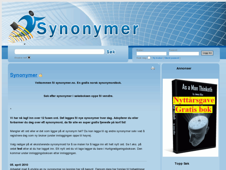 www.synonymer.no