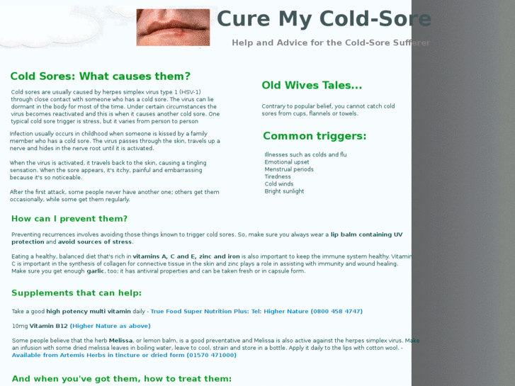 www.curemycoldsore.com