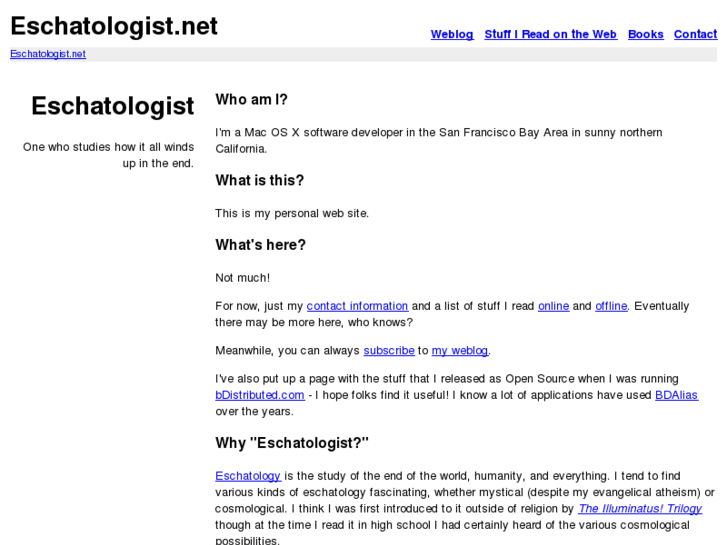www.eschatologist.net