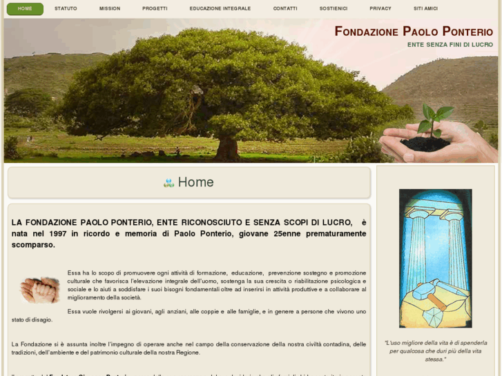 www.fondazionepaoloponterio.org