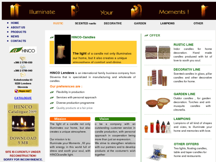 www.hinco-candles.com