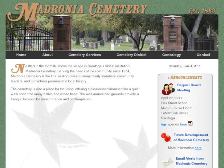 www.madroniacemetery.com