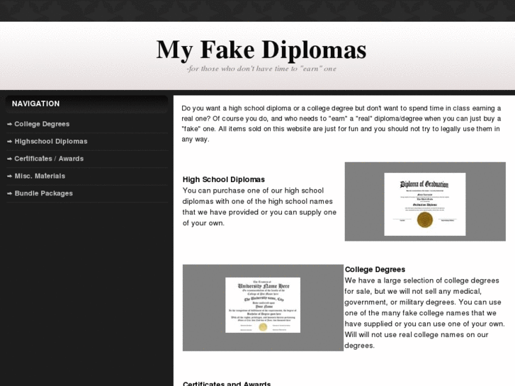 www.myfakediplomas.com