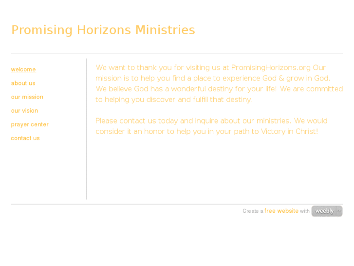 www.promisinghorizons.org