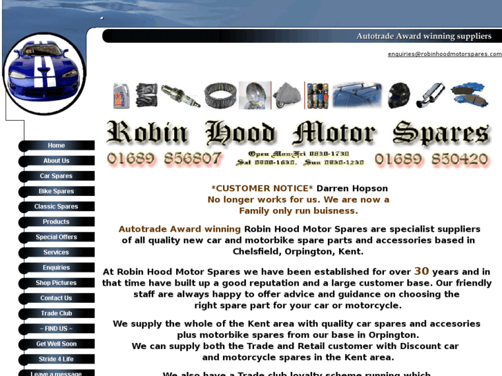 www.robinhoodmotorspares.com