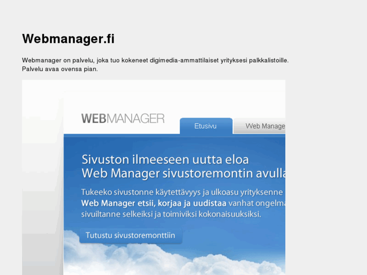 www.webmanager.fi