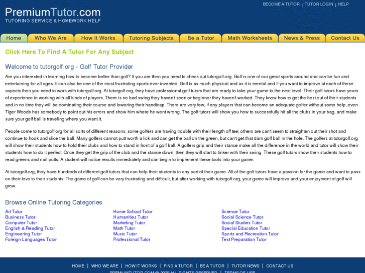 www.tutorgolf.org