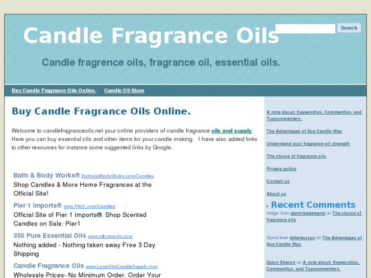 www.candlefragranceoils.net