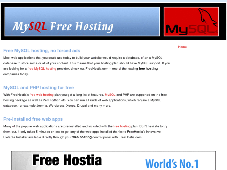 www.mysqlfreehosting.com