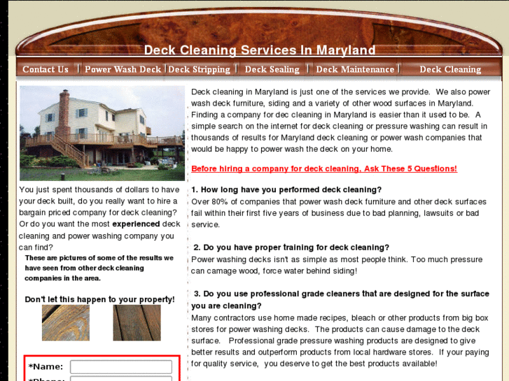 www.deckcleaningmaryland.com