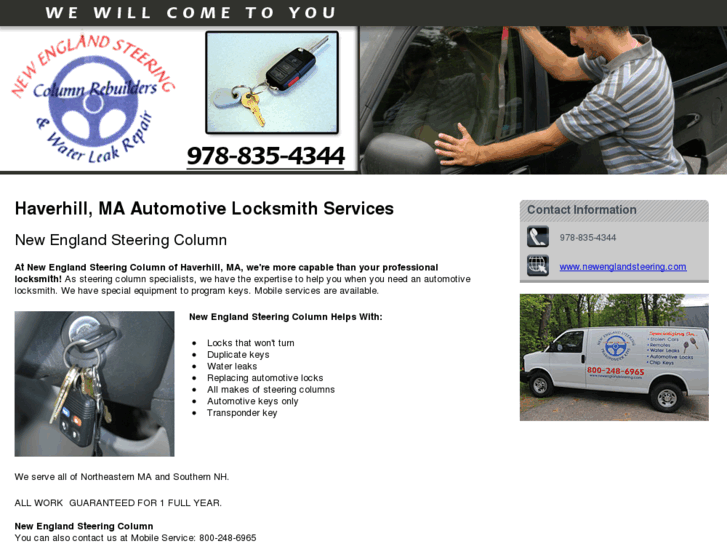 www.newenglandsteeringlocksmiths.com