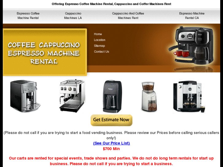 www.coffee-cappuccino-espresso-machine-rental.com